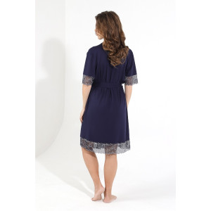 Халат женский "Лунария-3" вискоза (последний размер) синий 44,54 Халат женский "Лунария-3" вискоза (последний размер) синий 44,54