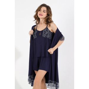 Халат женский "Лунария-3" вискоза (последний размер) синий 44,54 Халат женский "Лунария-3" вискоза (последний размер) синий 44,54