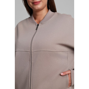 Бомбер женский "Динамика-1" лининг-кашкорсе (последний размер) бежевый 54,56,58 Бомбер женский "Динамика-1" лининг-кашкорсе (последний размер) бежевый 54,56,58