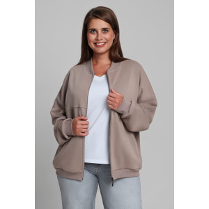 Бомбер женский "Динамика-1" лининг-кашкорсе (последний размер) бежевый 54,56,58 Бомбер женский "Динамика-1" лининг-кашкорсе (последний размер) бежевый 54,56,58