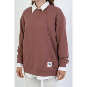 Джемпер женский "Паллада" футер 3-х нитка петля (последний размер) капучино 54 Джемпер женский "Паллада" футер 3-х нитка петля (последний размер) капучино 54