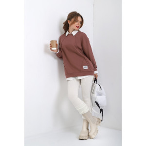 Джемпер женский "Паллада" футер 3-х нитка петля (последний размер) капучино 54 Джемпер женский "Паллада" футер 3-х нитка петля (последний размер) капучино 54