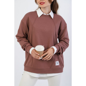 Джемпер женский "Паллада" футер 3-х нитка петля (последний размер) капучино 54 Джемпер женский "Паллада" футер 3-х нитка петля (последний размер) капучино 54