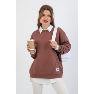 Джемпер женский "Паллада" футер 3-х нитка петля (последний размер) капучино 54 Джемпер женский "Паллада" футер 3-х нитка петля (последний размер) капучино 54