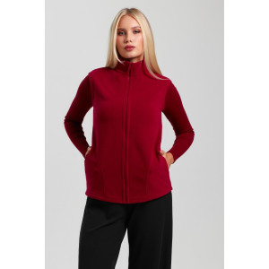 Жилет женский "Орбита" флис (последний размер) вишневый 56 Жилет женский "Орбита" флис (последний размер) вишневый 56