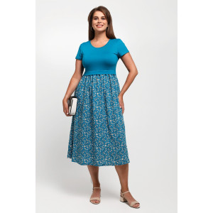 Платье женское "Кассандра-2" вискоза+штапель (последний размер) бирюзовый 48,50,54,56,58 Платье женское "Кассандра-2" вискоза+штапель (последний размер) бирюзовый 48,50,54,56,58