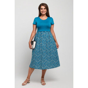 Платье женское "Кассандра-2" вискоза+штапель (последний размер) бирюзовый 48,50,54,56,58 Платье женское "Кассандра-2" вискоза+штапель (последний размер) бирюзовый 48,50,54,56,58