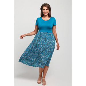 Платье женское "Кассандра-2" вискоза+штапель (последний размер) бирюзовый 48,50,54,56,58 Платье женское "Кассандра-2" вискоза+штапель (последний размер) бирюзовый 48,50,54,56,58