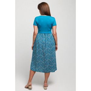 Платье женское "Кассандра-2" вискоза+штапель (последний размер) бирюзовый 48,50,54,56,58 Платье женское "Кассандра-2" вискоза+штапель (последний размер) бирюзовый 48,50,54,56,58