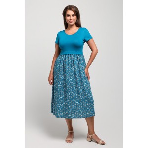 Платье женское "Кассандра-2" вискоза+штапель (последний размер) бирюзовый 48,50,54,56,58 Платье женское "Кассандра-2" вискоза+штапель (последний размер) бирюзовый 48,50,54,56,58