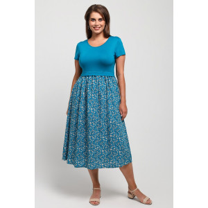 Платье женское "Кассандра-2" вискоза+штапель (последний размер) бирюзовый 48,50,54,56,58 Платье женское "Кассандра-2" вискоза+штапель (последний размер) бирюзовый 48,50,54,56,58