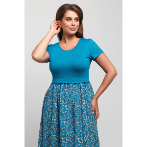 Платье женское "Кассандра-2" вискоза+штапель (последний размер) бирюзовый 48,50,54,56,58 Платье женское "Кассандра-2" вискоза+штапель (последний размер) бирюзовый 48,50,54,56,58