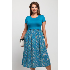 Платье женское "Кассандра-2" вискоза+штапель (последний размер) бирюзовый 48,50,54,56,58 Платье женское "Кассандра-2" вискоза+штапель (последний размер) бирюзовый 48,50,54,56,58