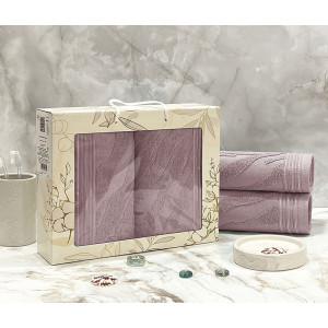 Набор махровых полотенец "Сафари" 07-157 темно-фиолетовый 50х90 см (2 шт.) Набор махровых полотенец "Сафари" 07-157 темно-фиолетовый 50х90 см (2 шт.)