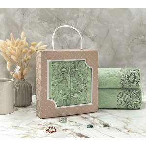 Набор махровых полотенец "Фиалка" 08-193 светло-зеленый 30х70 см (2 шт.) Набор махровых полотенец "Фиалка" 08-193 светло-зеленый 30х70 см (2 шт.)