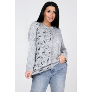 Туника женская №31856 ангора (р-ры: 50-60) серый Туника женская №31856 ангора (р-ры: 50-60) серый