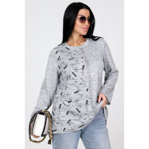 Туника женская №31856 ангора (р-ры: 50-60) серый Туника женская №31856 ангора (р-ры: 50-60) серый