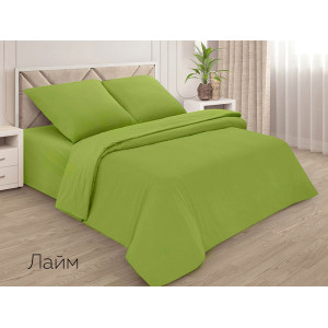 Пододеяльник классический поплин однотонный лайм Пододеяльник классический поплин однотонный лайм