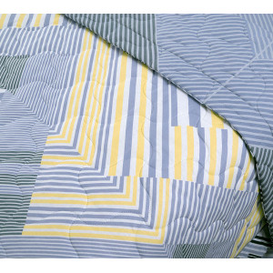 Постельное белье с одеялом и стегаными наволочками перкаль "Тобиас"