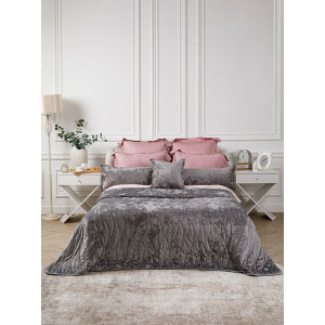 Покрывало велюровое El Manto "Темно-серый" Покрывало велюровое El Manto "Темно-серый"