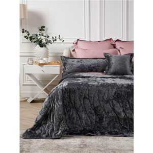 Покрывало велюровое El Manto "Графит" Покрывало велюровое El Manto "Графит"