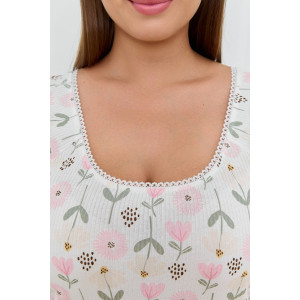 Сорочка женская "Мэри-1" кашкорсе (р-ры: 50-60) молочный Сорочка женская "Мэри-1" кашкорсе (р-ры: 50-60) молочный