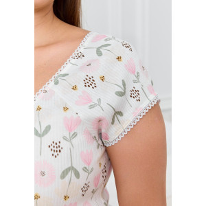 Сорочка женская "Мэри-1" кашкорсе (р-ры: 50-60) молочный Сорочка женская "Мэри-1" кашкорсе (р-ры: 50-60) молочный