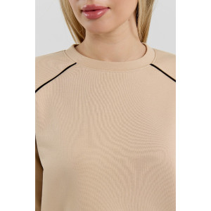 Костюм двойка женский "Форс" футер 3-х нитка диагональ (р-ры: 44-54) бежевый Костюм двойка женский "Форс" футер 3-х нитка диагональ (р-ры: 44-54) бежевый