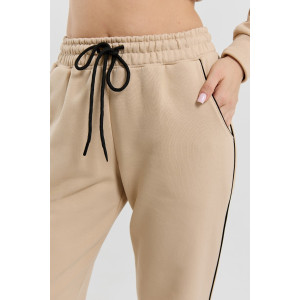 Костюм двойка женский "Форс" футер 3-х нитка диагональ (р-ры: 44-54) бежевый Костюм двойка женский "Форс" футер 3-х нитка диагональ (р-ры: 44-54) бежевый