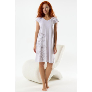 Сорочка женская "Нежность М" кулирка (р-ры: 48-62) бежевый Сорочка женская "Нежность М" кулирка (р-ры: 48-62) бежевый