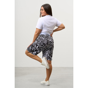 Костюм двойка женский КД-00453 кулирка (р-ры: 42-60) черный-белый Костюм двойка женский КД-00453 кулирка (р-ры: 42-60) черный-белый