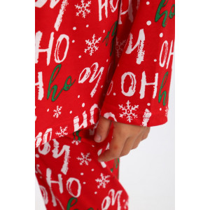 Пижама детская МЛШ "Новогодняя" кулирка (р-ры: 110-146) Пижама детская МЛШ "Новогодняя" кулирка (р-ры: 110-146)