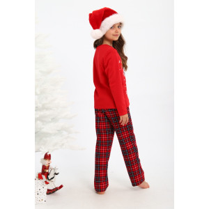 Пижама детская МЛШ "Лошадка" кулирка (р-ры: 116-146) красный Пижама детская МЛШ "Лошадка" кулирка (р-ры: 116-146) красный