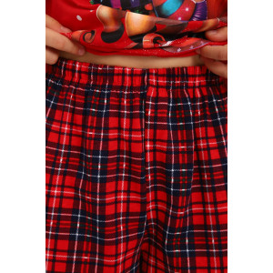 Пижама детская МЛШ "Лошадка-2" кулирка (р-ры: 128-164) красный Пижама детская МЛШ "Лошадка-2" кулирка (р-ры: 128-164) красный