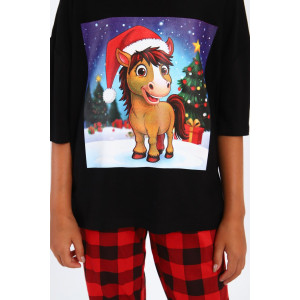 Пижама детская МЛШ "Символ года" кулирка (р-ры: 116-146) Пижама детская МЛШ "Символ года" кулирка (р-ры: 116-146)