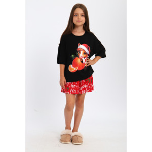 Пижама детская МЛШ "Мандаринка" кулирка (р-ры: 116-146) Пижама детская МЛШ "Мандаринка" кулирка (р-ры: 116-146)