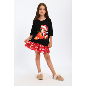 Пижама детская МЛШ "Мандаринка" кулирка (р-ры: 116-146) Пижама детская МЛШ "Мандаринка" кулирка (р-ры: 116-146)