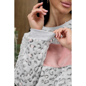 Пижама женская "Ариэль-4" 1292-3 велсофт (р-ры: 42-56) леопард