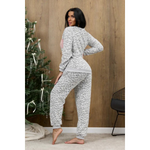 Пижама женская "Ариэль-4" 1292-3 велсофт (р-ры: 42-56) леопард