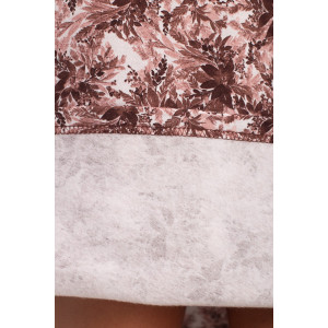 Сорочка женская ФТ-10 "Мадина" футер с начесом (р-ры: 50-60) кофе