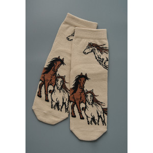 Носки женские "Лошадки" - 3 пары в подарочной коробке Носки женские "Лошадки" - 3 пары в подарочной коробке