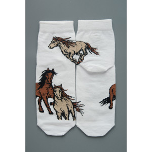 Носки женские "Лошадки" - 3 пары в подарочной коробке Носки женские "Лошадки" - 3 пары в подарочной коробке