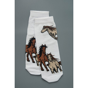 Носки женские "Лошадки" - 3 пары в подарочной коробке Носки женские "Лошадки" - 3 пары в подарочной коробке