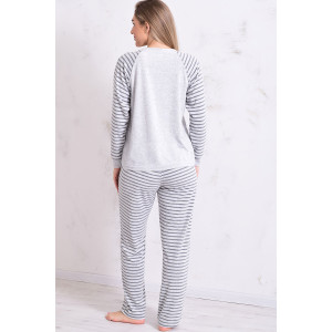 Пижама женская 1248 махра (р-ры: 42-56) серый Пижама женская 1248 махра (р-ры: 42-56) серый