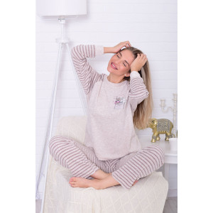 Пижама женская 1248а махра (р-ры: 42-56) какао Пижама женская 1248а махра (р-ры: 42-56) какао