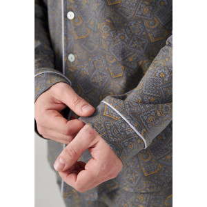 Пижама мужская "Династия" 2404-К кулирка (р-ры: 48-58) серый