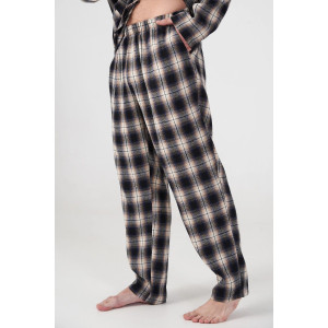 Пижама мужская "Добрый вечер" 2162-Ф фланель (р-ры: 48-58) темно-синий