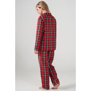 Пижама женская "Добрый вечер" 2163-Ф фланель (р-ры: 42-52) бургунди