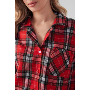 Пижама женская "Добрый вечер" 2163-Ф фланель (р-ры: 42-52) бургунди