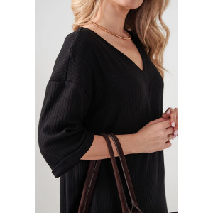 Платье женское "Ангора" 2418-Л лапша (р-ры: 50-56) черный Платье женское "Ангора" 2418-Л лапша (р-ры: 50-56) черный